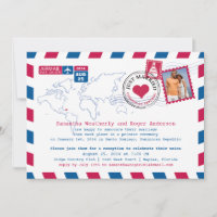 Dominican Republic Air Mail Post Wedding Reception