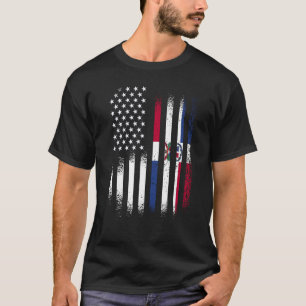 Dominican Republic American Hispanic Heritage Mont T-Shirt