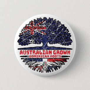Dominican Republic Australian Australia Tree Roots 6 Cm Round Badge