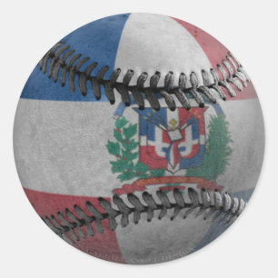 Dominican Republic Baseball Classic Round Sticker