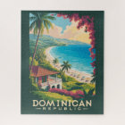 Dominican Republic Beach Illustration Travel Art
