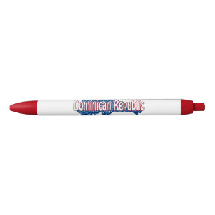 Dominican Republic Black Ink Pen