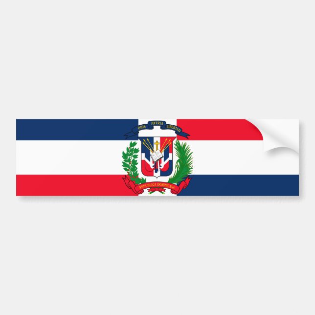 Dominican Republic Bumper Sticker (Front)