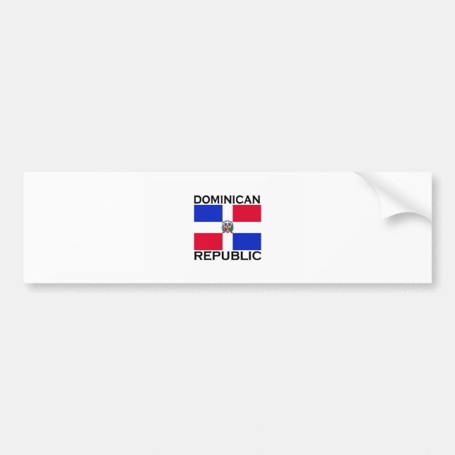 Dominican Republic Bumper Sticker (Front)