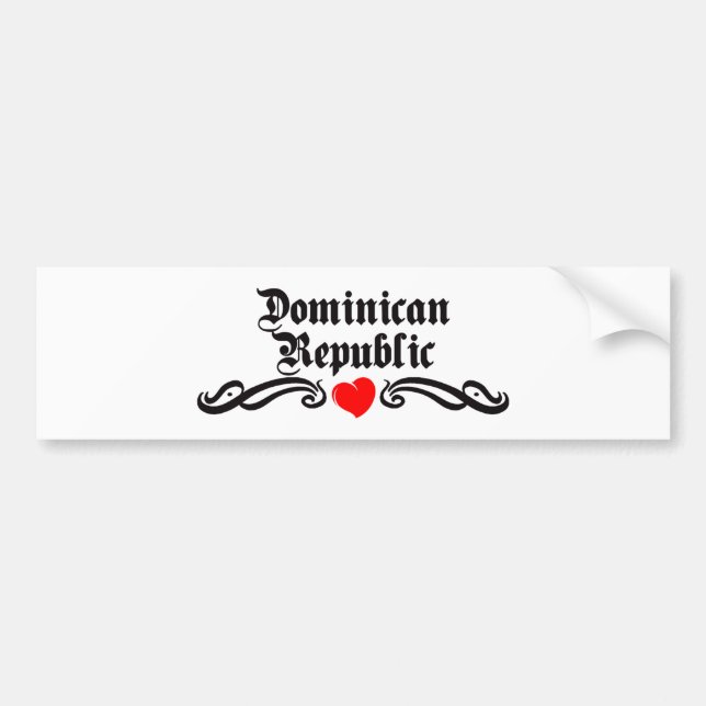 Dominican Republic Bumper Sticker (Front)