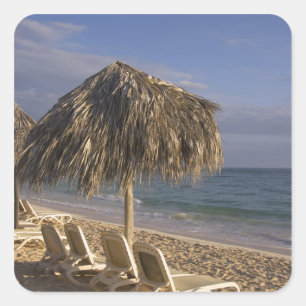 Dominican Republic, Caribbean, Punta Cana, 6 Square Sticker