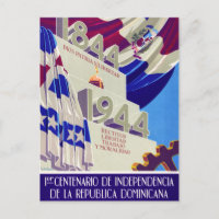 Dominican Republic Centennial Vintage Poster