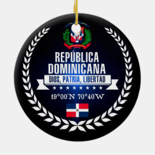 Dominican Republic Ceramic Tree Decoration