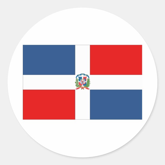 Dominican Republic Classic Round Sticker (Front)