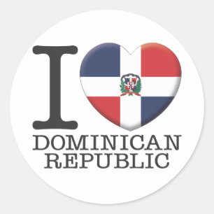 Dominican Republic Classic Round Sticker