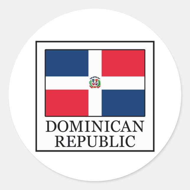Dominican Republic Classic Round Sticker (Front)
