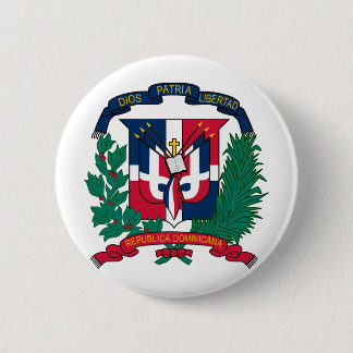 Dominican Republic coat of arms 6 Cm Round Badge