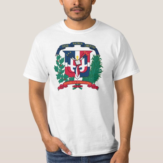 Dominican Republic Coat of arms  DO T-Shirt (Front)