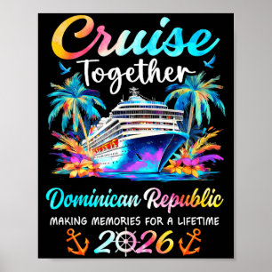 Dominican republic cruise 2026 family vacation poster