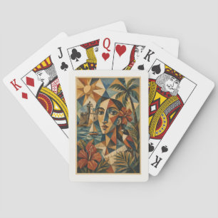 Dominican Republic Cubist Playing Cards