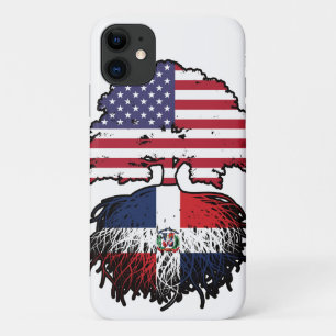 Dominican Republic Dominican American USA Tree iPhone 11 Case