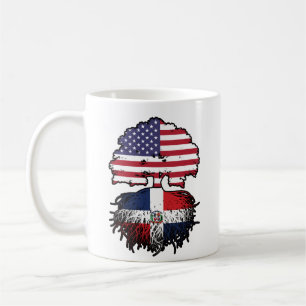 Dominican Republic Dominican American USA Tree Coffee Mug