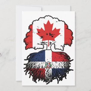 Dominican Republic Dominican Canadian Canada Tree Invitation