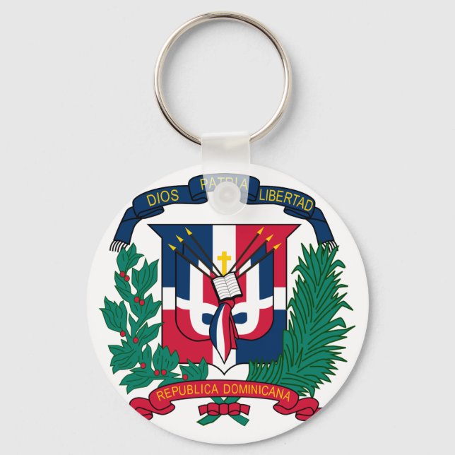 dominican republic emblem key ring (Front)