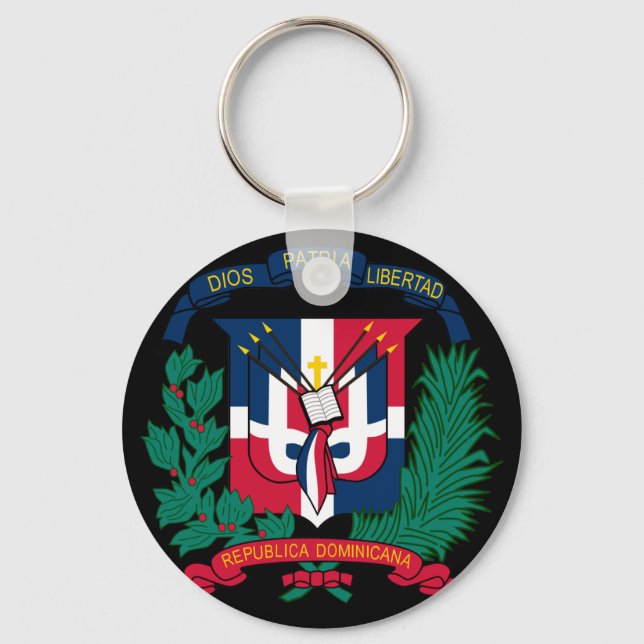 dominican republic emblem key ring (Front)