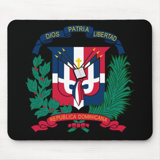 dominican republic emblem mouse pad (Front)