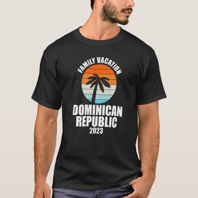 Dominican Republic Family Vacation 2023 Matching G T-Shirt (Front)