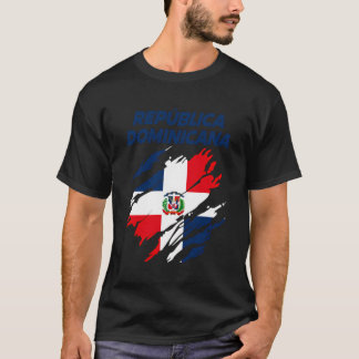 Dominican Republic Fans Flag T-Shirt