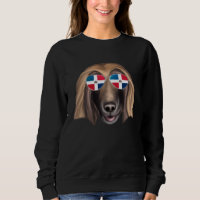 Dominican Republic Flag Afghan Hound Dog Pocket