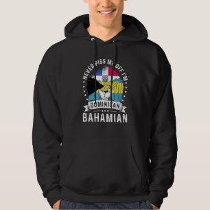 Dominican Republic Flag Bahamas Grown  Humor Pride Hoodie