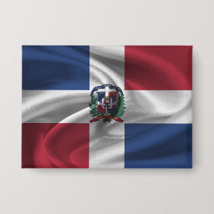 Dominican Republic Flag Button