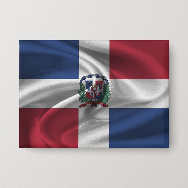 Dominican Republic Flag Button (Front)