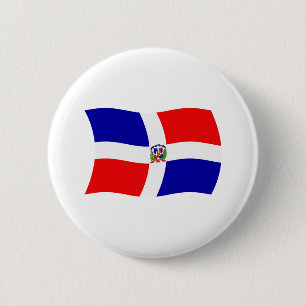 Dominican Republic Flag Button