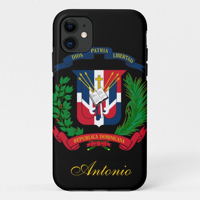 Dominican Republic Flag Case-Mate iPhone Case (Back)