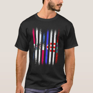 Dominican Republic Flag Croatia Grown Country Flag T-Shirt
