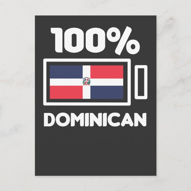 Dominican Republic Flag Dominican Power homeland Postcard (Front)