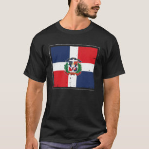 Dominican Republic Flag Dominicana Latina Latino R T-Shirt