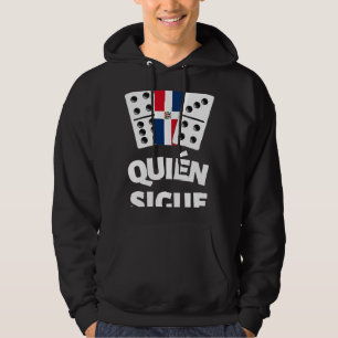 Dominican Republic Flag Dominoes Domino Train Quie Hoodie