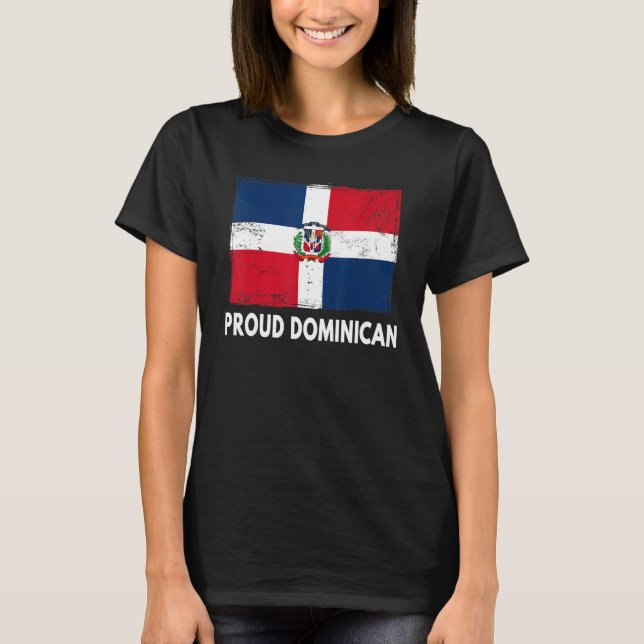 Dominican Republic Flag For Men & Dominican Outfit T-Shirt (Front)