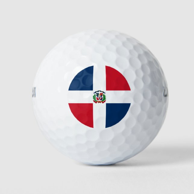 Dominican Republic Flag Golf Balls (Front)
