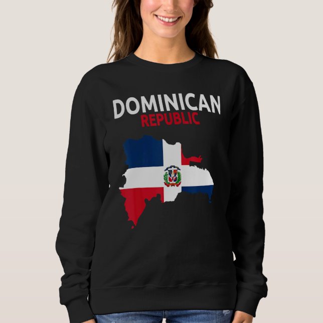 Dominican Republic Flag Idea For Men & Dominican F Sweatshirt (Front)