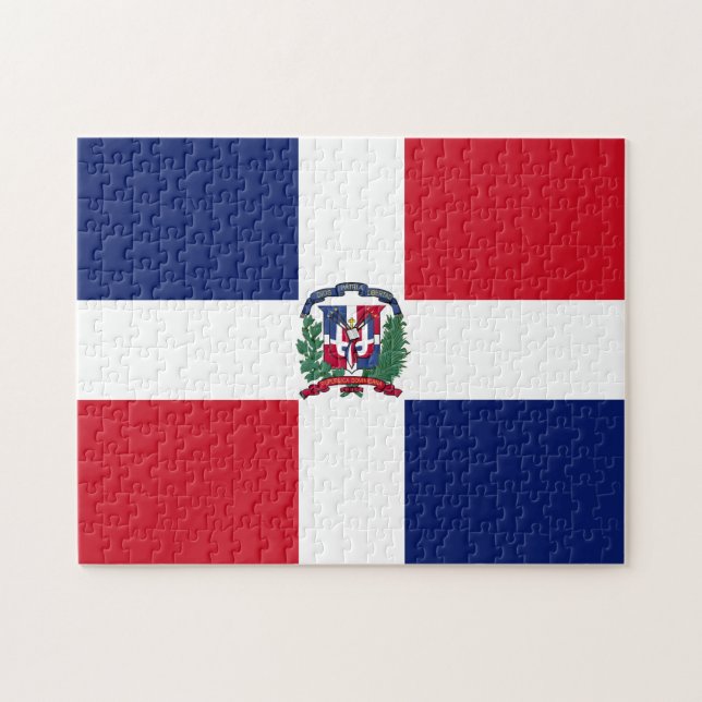 Dominican Republic Flag Jigsaw Puzzle (Horizontal)