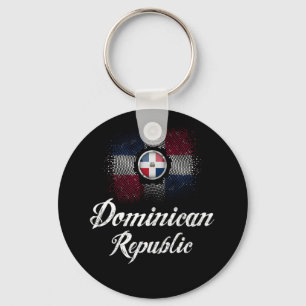 Dominican Republic Flag Key Ring