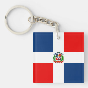 Dominican Republic Flag Key Ring