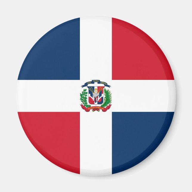 Dominican Republic Flag Magnet (Front)