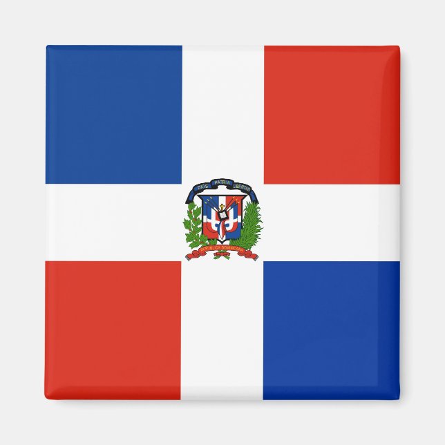 Dominican Republic Flag Magnet (Front)