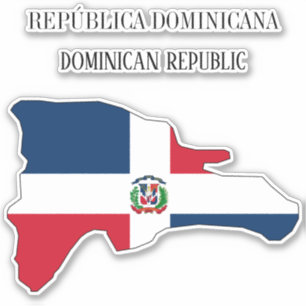 Dominican Republic Flag Map