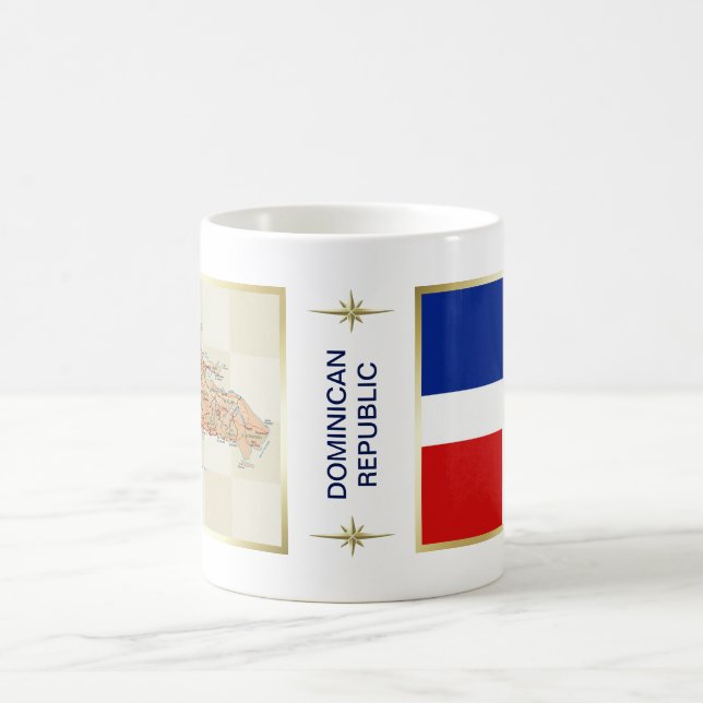 Dominican Republic Flag + Map Mug (Center)