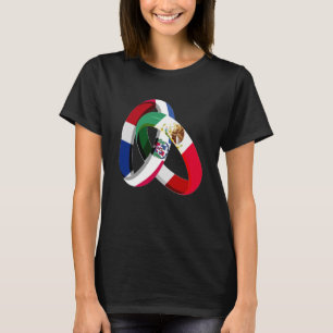 Dominican Republic Flag Mexico Grown Ring Marriage T-Shirt
