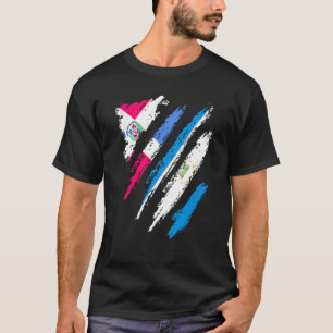 Dominican Republic Flag Nicaragua Grown Country St T-Shirt