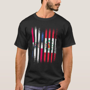 Dominican Republic Flag Peru Grown Country Flags S T-Shirt